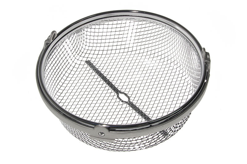 Cestello Per Friggitrice con Manico Lungo, Cestello Rotondo Per Filtro Per Alimenti Fritti in Acciaio Inossidabile 304 Colino da Cucina Colino Per