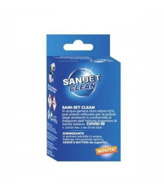 ARIETE SANI JET CLEAN CONFEZIONE 10 BUSTE DA 7GR. DI POLVERE IGIENIZZANTE
