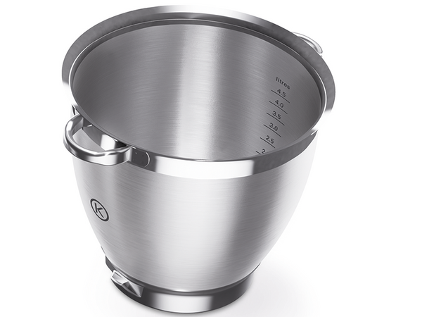 CIOTOLA RECIPIENTE CONTENITORE IN ACCIAIO INOX PER IMPASTATRICE KENWOOD CHEF XL
