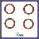 4 PEZZI O-RING ORM 0080-20 IN SILICONE PER MACCHINA DA CAFFÈ SAECO VIENNA