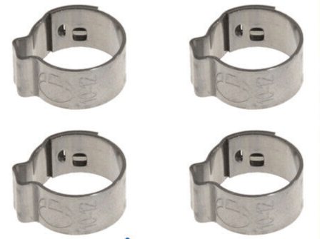 4 PEZZI FASCETTA STRINGITUBO PINZABILE CL120 - 1 10 - 12 PER STIRELLA BRAUN DE LONGHI