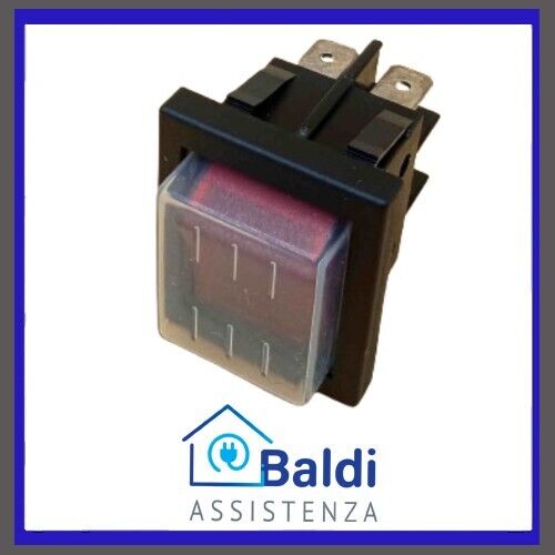 INTERRUTTORE BIP LUMINOSO AC 250V 16A FERRO DA STIRO STIRELLA IMETEC 80502 9222C