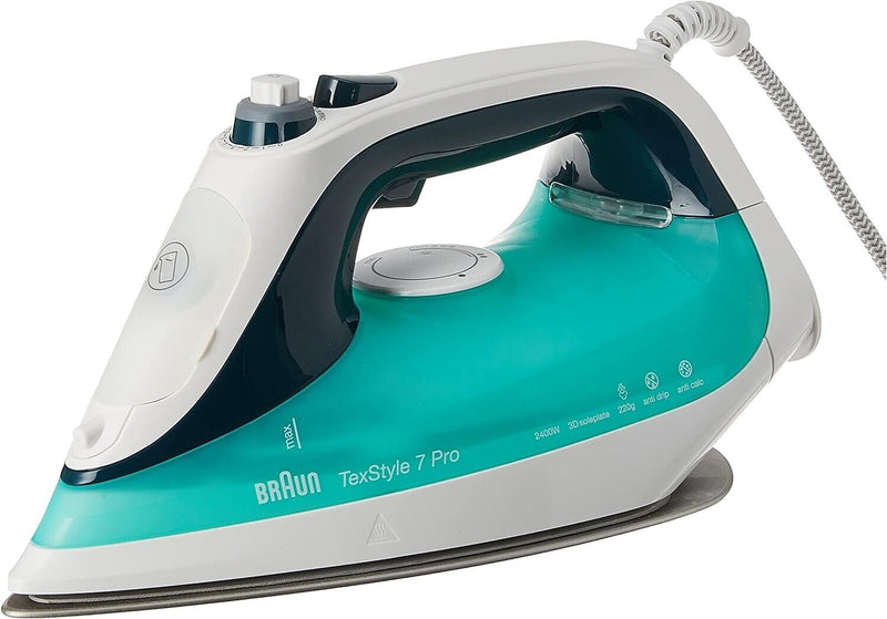 BRAUN TEXSTYLE 7 PRO FERRO DA STIRO A VAPORE SI7042GR FREEGLIDE 3D ELOXAL 2400W