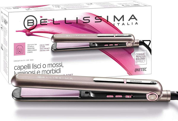 PIASTRA PER CAPELLI BELLISSIMA IMETEC CREATIVITY B9 300 RIVESTIMENTO IN CERAMICA