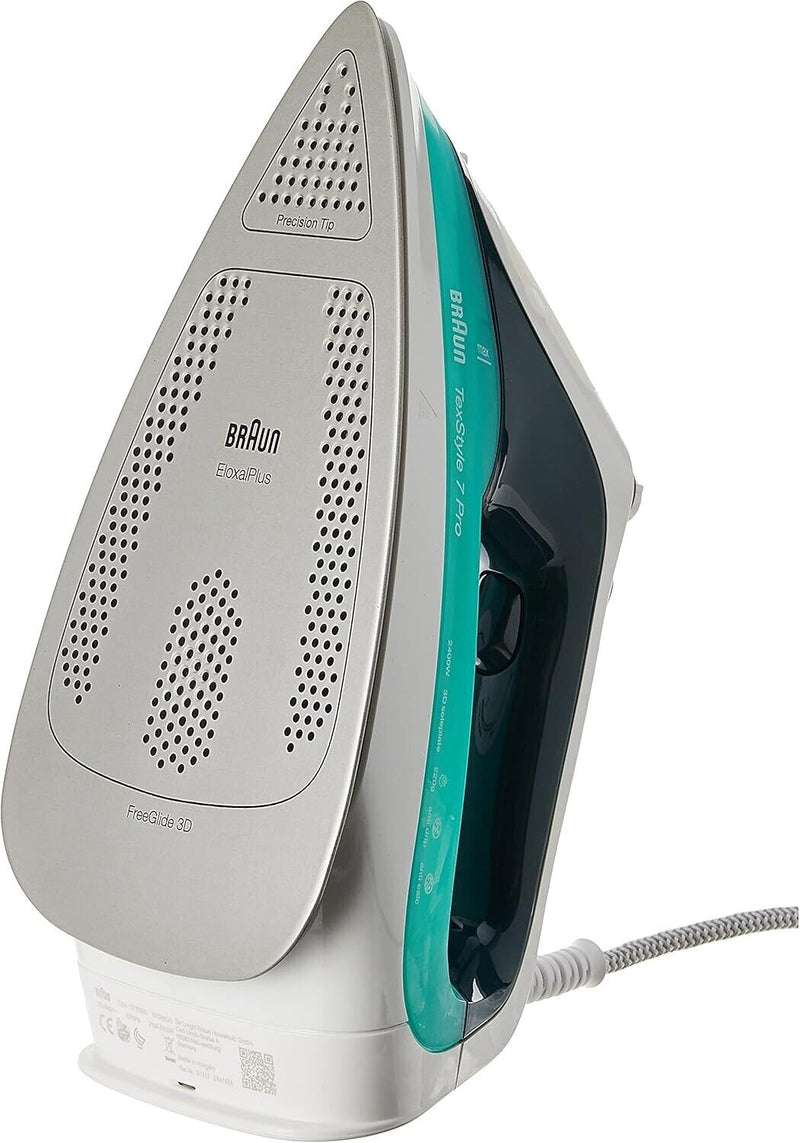 BRAUN TEXSTYLE 7 PRO FERRO DA STIRO A VAPORE SI7042GR FREEGLIDE 3D ELOXAL 2400W