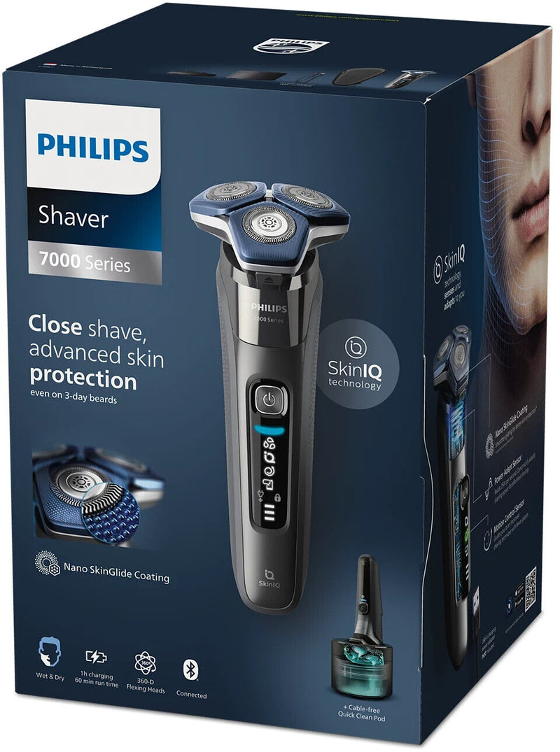 RASOIO ELETTRICO PHILIPS WET & DRY SHAVER SERIES 7000 S7887/55 TECNOLOGIA SKINIQ