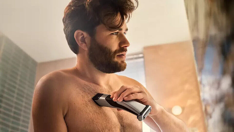 PHILIPS BODYGROOM 7000 DEPILATORE CORPO DA UOMO WET&DRY PETTINI REGOLABILI 3-11