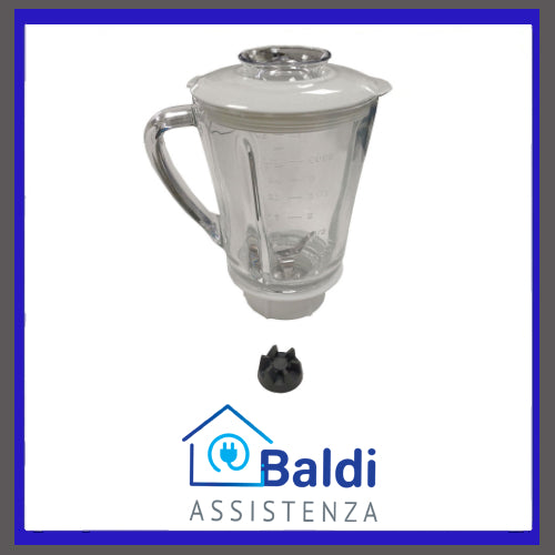 RICAMBIO CARAFFA IN VETRO PER FRULLATORE ARIETE BLENDY METAL 0561