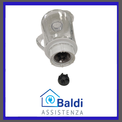 RICAMBIO CARAFFA IN VETRO PER FRULLATORE ARIETE BLENDY METAL 0561