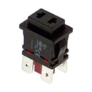 RICAMBIO PULSANTE 19X13 PUSH CON ASOLE SU TASTO 250V - 10A