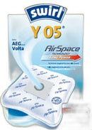 ACCESSORIO SWIRL Y 05 CONFEZIONE 4 SACCHETTI MICROPOR AIRSPACE HEPA ALLERGEN FILTRATION E 1 MICROFILTRO ARIA DI USCITA DE'LONGHI VARI MODELLI
