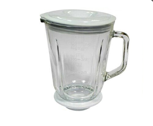 BICCHIERE IN VETRO CON COPERCHIO PER FRULLATORE IMETEC DOLCEVITA BL 7343 E1201