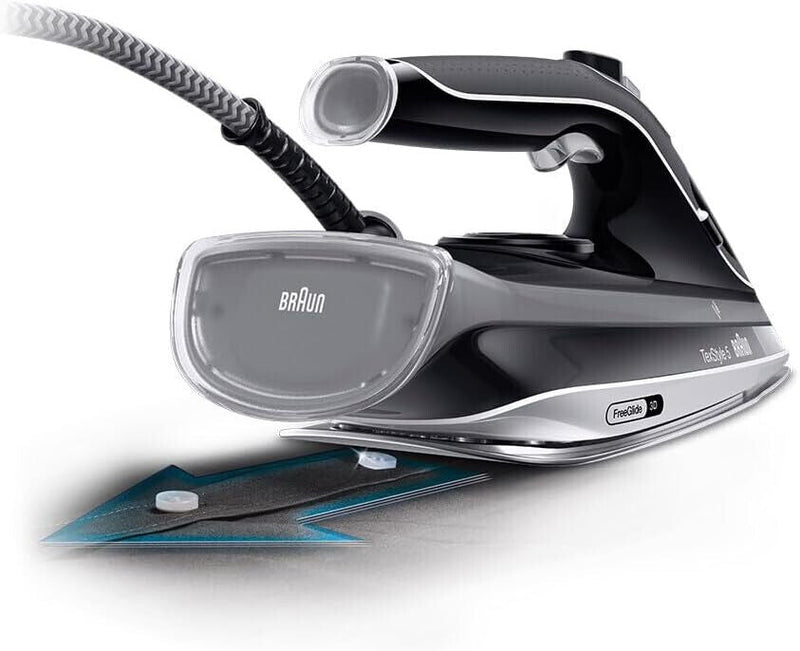 BRAUN 5 FREESTYLE 5 FERRO DA STIRO A VAPORE - SI 5188 BK - CON PIASTRA FREEGLIDE