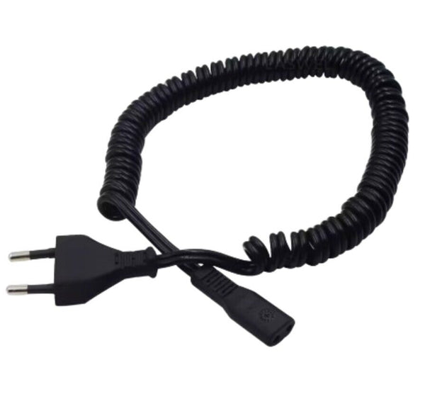 CAVO ALIMENTAZIONE RASOIO 1,8M SPIRALE ESTENSIBILE COMPATIBILE RASOIO PHILIPS