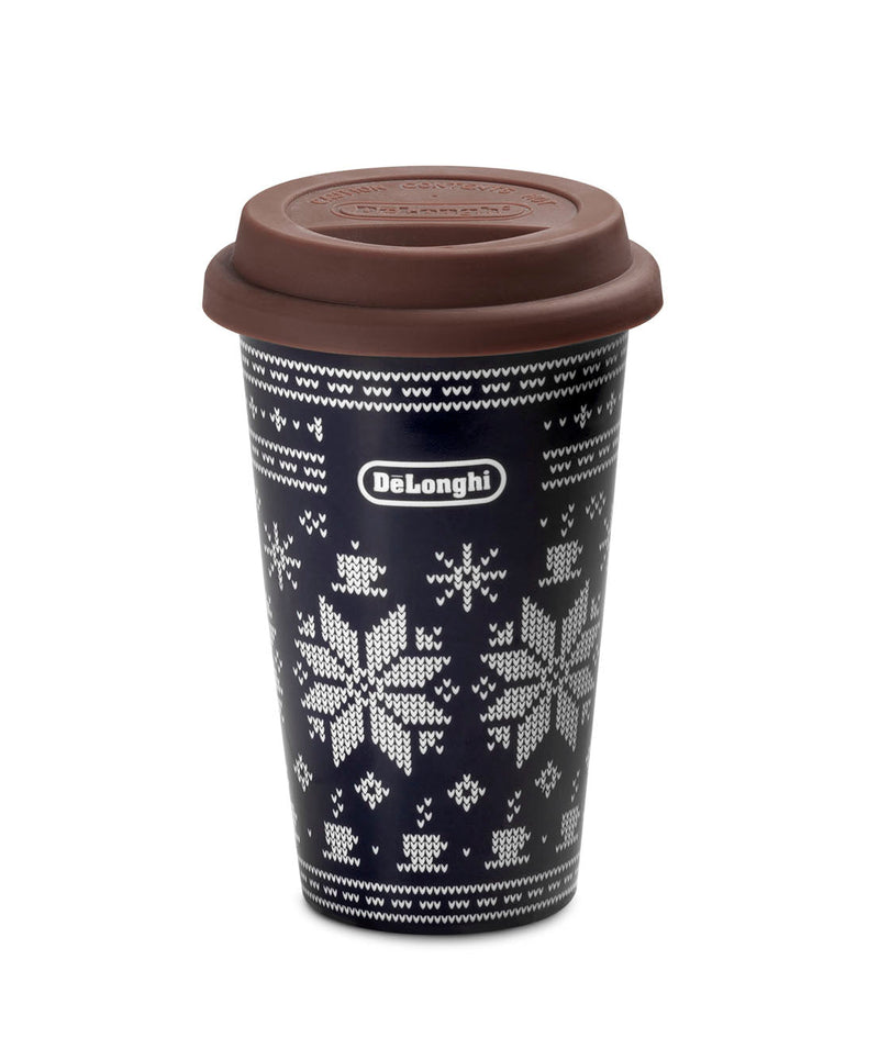 DE LONGHI MUG THERMOCUP TAZZA TERMICA DI CERAMICA A DOPPIA PARETE 300 ML.