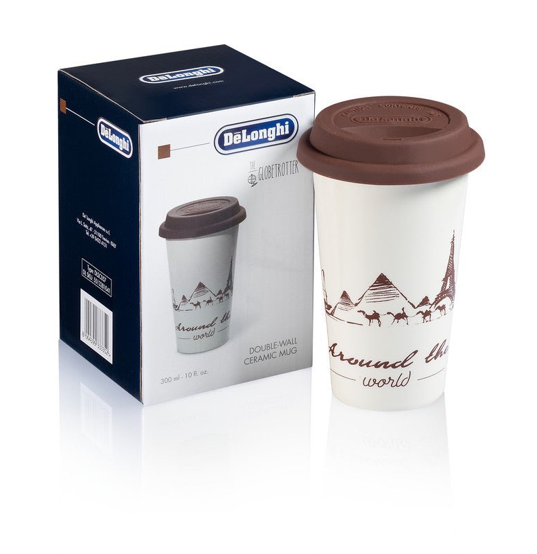 DE LONGHI MUG THERMOCUP TAZZA TERMICA DI CERAMICA A DOPPIA PARETE 300 ML. GLOBTR