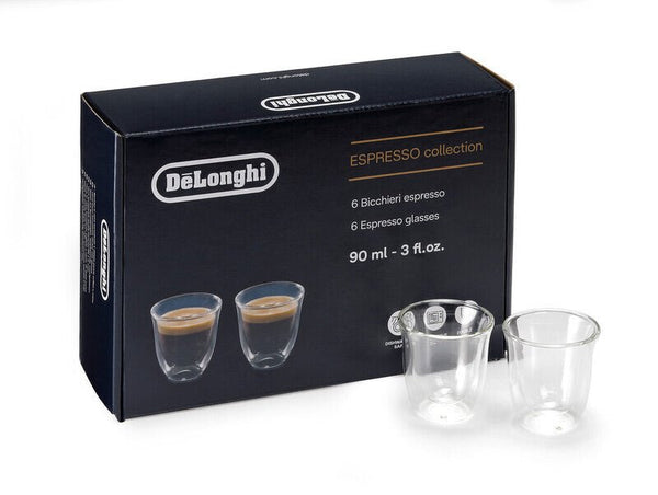 DE LONGHI THERMOCUP SET 6 BICCHIERI TERMICI PER CAFFE' DA 90 ml.