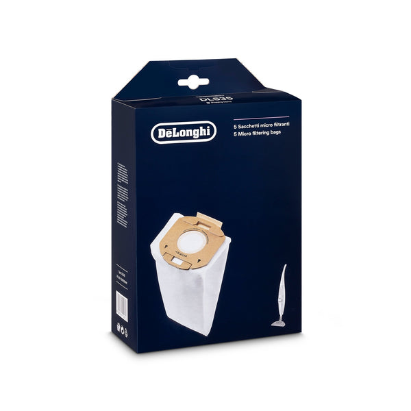 DLS35 SACCHETTI FILTRI ORIGINALI DE LONGHI PER XLF1500 XLF1600 XLC6550 XLC6050