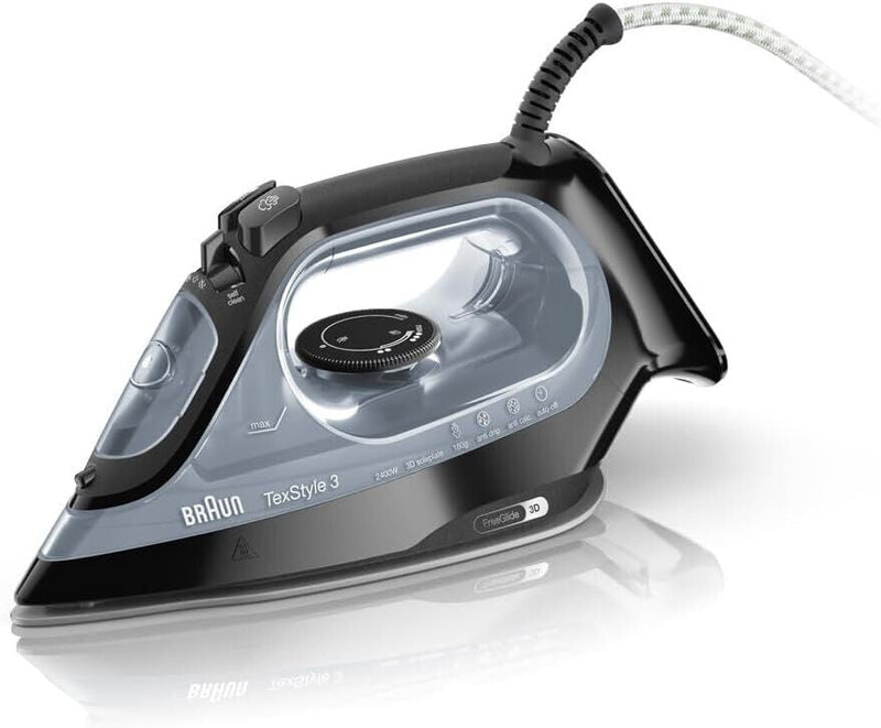 FERRO DA STIRO A VAPORE BRAUN SI3055BK TEXSTYLE 3 SI3055BK 2400W FREEGLIDE 3D