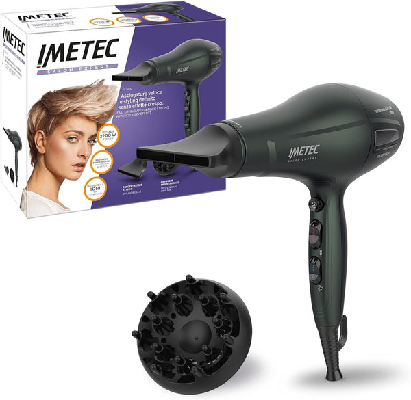 IMETEC ASCIUGACAPELLI PHON PROFESSIONALE IONIZZATORE SALON EXPERT P3 3600 2200W