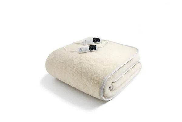 IMETEC COPERTA SCALDASONNO MATRIMONIALE 100% LANA E MERINO 150 x 160cm 150W