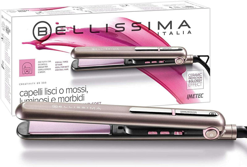 PIASTRA PER CAPELLI BELLISSIMA IMETEC CREATIVITY B9 300 RIVESTIMENTO IN CERAMICA