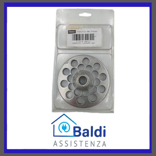 PIASTRA TRAFILA IN ACCIAIO FORI DA 14 MM. PER ACCESSORIO TRICARNE REBER TC12