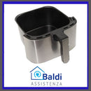 RICAMBIO CIOTOLA VASCA CONTENITORE PER FRIGGITRICE AD ARIA ARIETE 4628 AIR FRYER METAL 7L