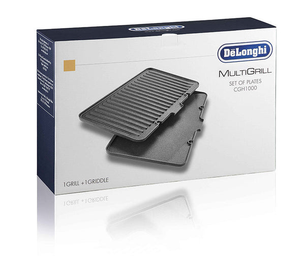 RICAMBIO DLSK150 COPPIA PIASTRE LISCIA ED ONDULATA PER BISTECCHIERA DE'LONGHI CHG