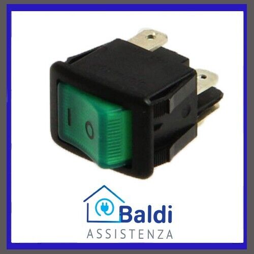 RICAMBIO INTERRUTTORE BIP LUMINOSO VERDE PER DEUMIDIFICATORE ARIAGEL SUPERCLIMA