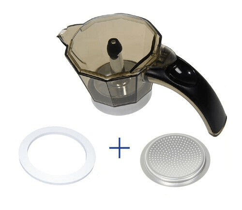 RICAMBIO ORIGINALE CARAFFA COMPLETA PER MACCHINA CAFFE' ALICIA DE LONGHI 2 TAZZE