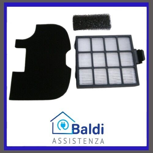 RICAMBIO ORIGINALE FILTRO HEPA + 2 FILTRI SPUGNA PER ASPIRAPOLVERE ARIETE 2754