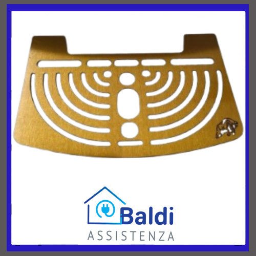 RICAMBIO ORIGINALE GRIGLIA POGGIATAZZE IN OTTONE PER MACCHINA CAFFE' FABER MINI PRO DELUXE BIANCA