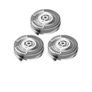 RICAMBIO ORIGINALE KIT 3 TESTINE RASATURA SH50 PER RASOIO BARBA ELETTRICO PHILIPS