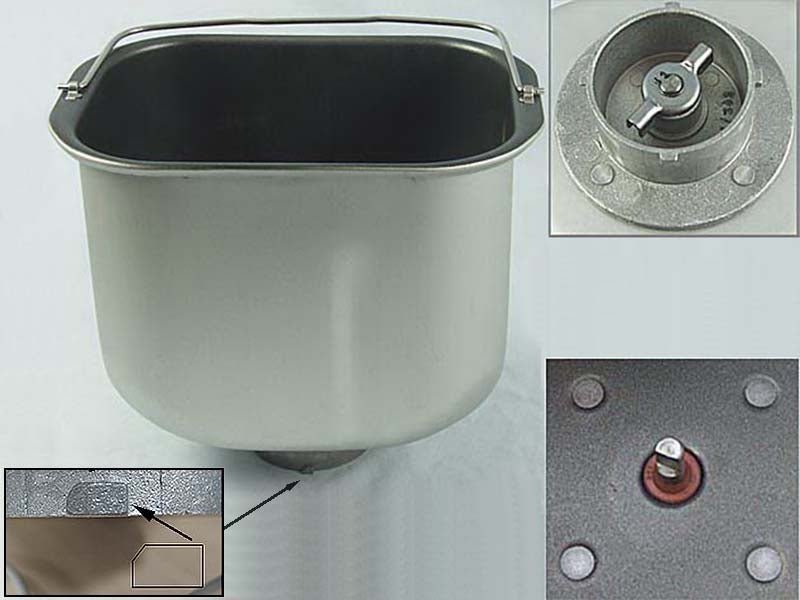 RICAMBIO VASCA CESTELLO 180 mm. 183 mm MACCHINA DEL PANE KENWOOD BM350 BM450