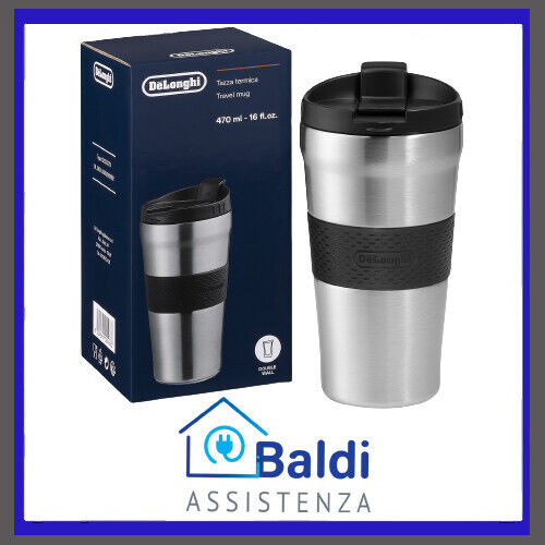 TAZZA TERMICA DA VIAGGIO 470 ml. PER MACCHINA CAFFE' DE LONGHI ELETTA EXPLORE