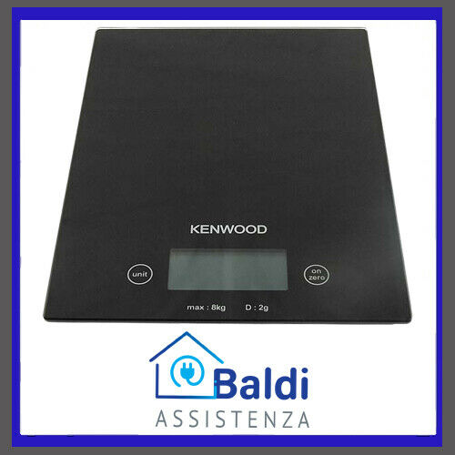 BILANCIA PESA ALIMENTI DA CUCINA KENWOOD DS400 PIATTO IN VETRO AUTO OFF 8Kg/2g