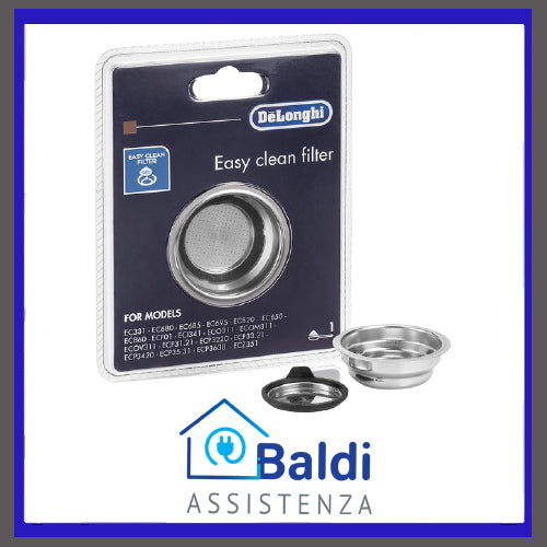 KIT FILTRO 1 TAZZA PER MACCHINA CAFFE' DE LONGHI DISTINTA DEDICA ICONA SCULTURA