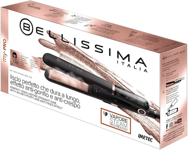 BELLISSIMA IMETEC PIASTRA CAPELLI A VAPORE 11632A LISCIO PERFETTO ANTI - CRESPO