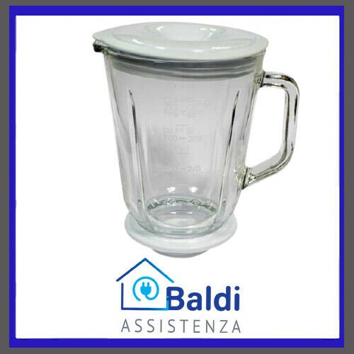 BICCHIERE IN VETRO CON COPERCHIO PER FRULLATORE IMETEC DOLCEVITA BL 7343 E1201