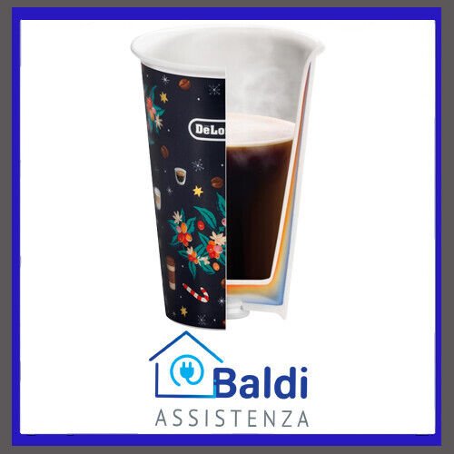 DE LONGHI MUG THERMOCUP TAZZA TERMICA DI CERAMICA A DOPPIA PARETE 300 ML.