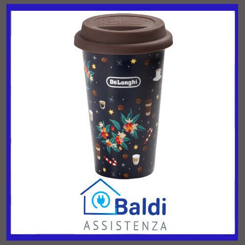 DE LONGHI MUG THERMOCUP TAZZA TERMICA DI CERAMICA A DOPPIA PARETE 300 ML.