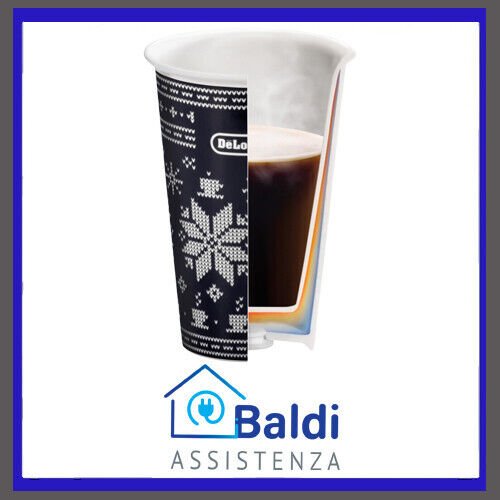 DE LONGHI MUG THERMOCUP TAZZA TERMICA DI CERAMICA A DOPPIA PARETE 300 ML.