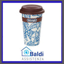 DE LONGHI MUG THERMOCUP TAZZA TERMICA DI CERAMICA A DOPPIA PARETE 300 ML. FLOWER