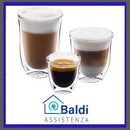 DE LONGHI SET 6 BICCHIERI TERMICI CAFFE' CAPPUCCINO LATTE MACCHIATO - THERMOCUP