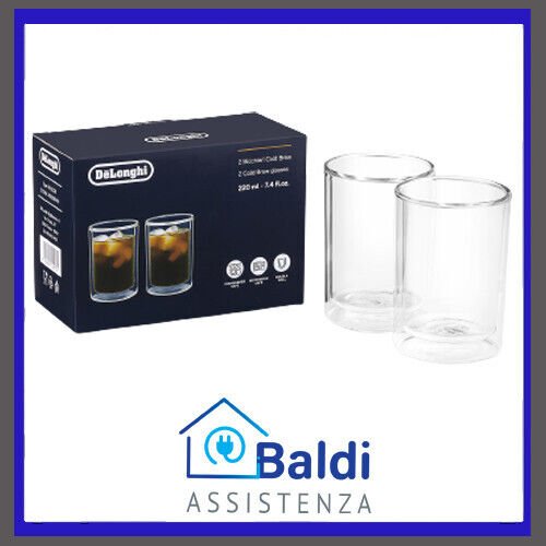 DE LONGHI THERMOCUP SET DI 2 BICCHIERI TERMICI COLD BREW 220 ML.