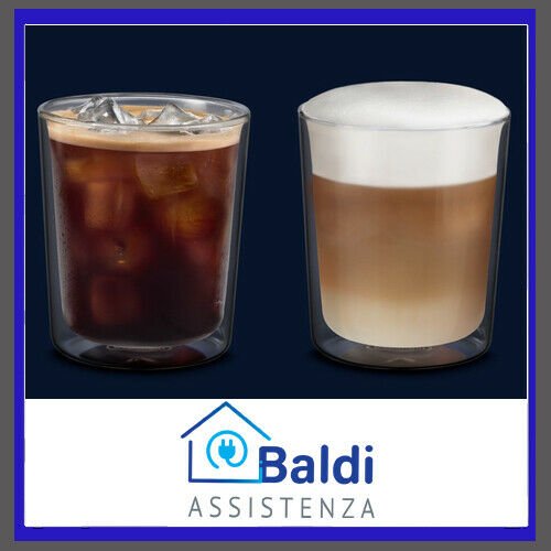 DE LONGHI THERMOCUP - SET DI 2 BICCHIERI TERMICI PER BEVANDE CALDO FREDDO 400 ml.