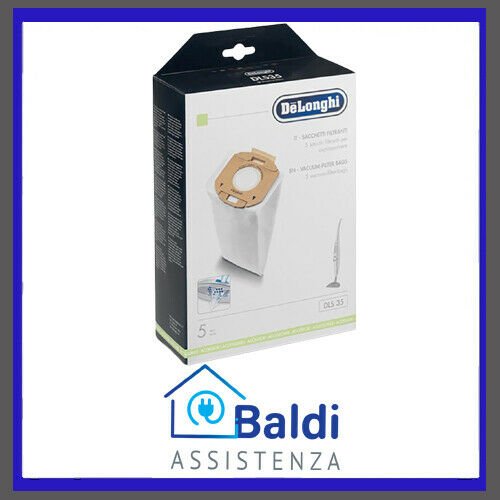 DLS35 SACCHETTI FILTRI ORIGINALI DE LONGHI PER XLF1500 XLF1600 XLC6550 XLC6050