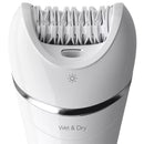 EPILATORE DEPILATORE PHILIPS WET & DRY SERIES 8000 BRE710/00 GARANZIA 2 ANNI