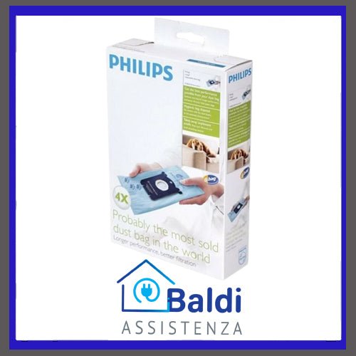 FC8023 4 SACCHETTI S - BAG ANTI ODORE PER ASPIRAPOLVERE PHILIPS VARI MODELLI